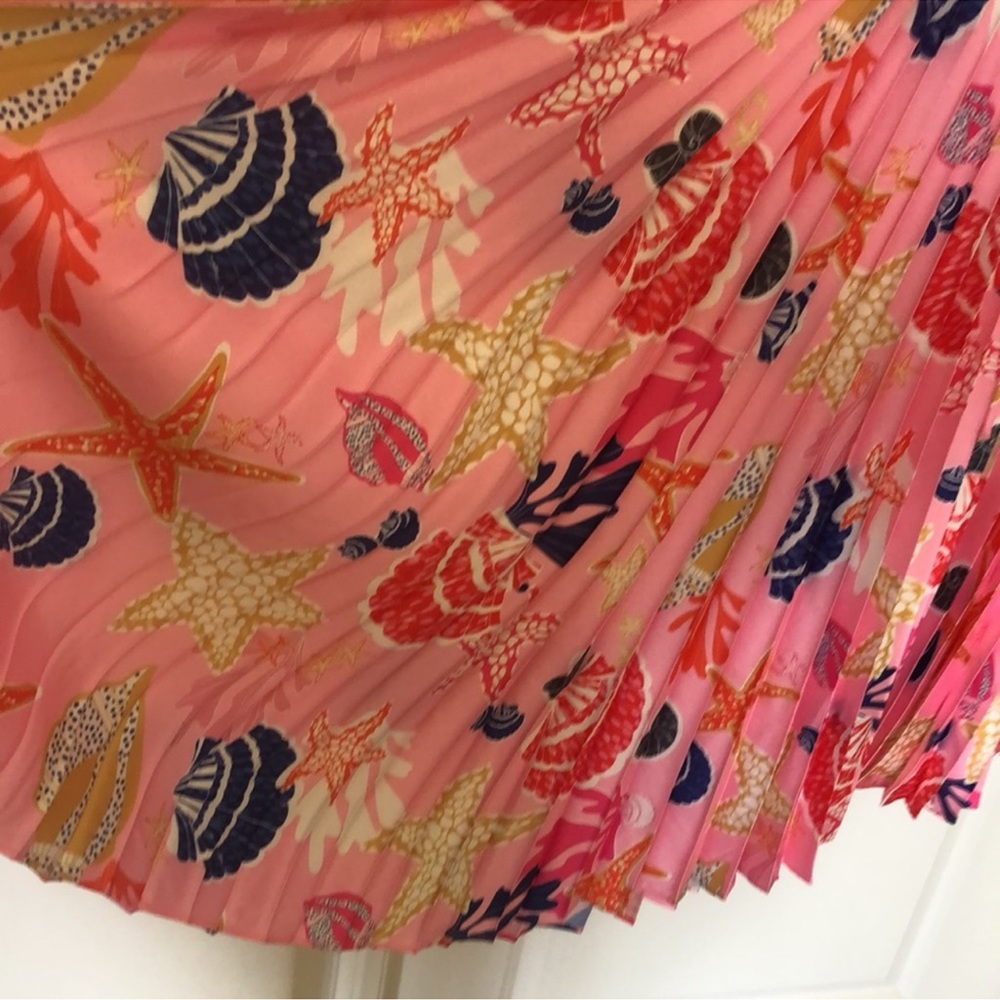 New Irene Seashell-Print Asymmetric Midi-Dress from Milly - Picture 15 of 16